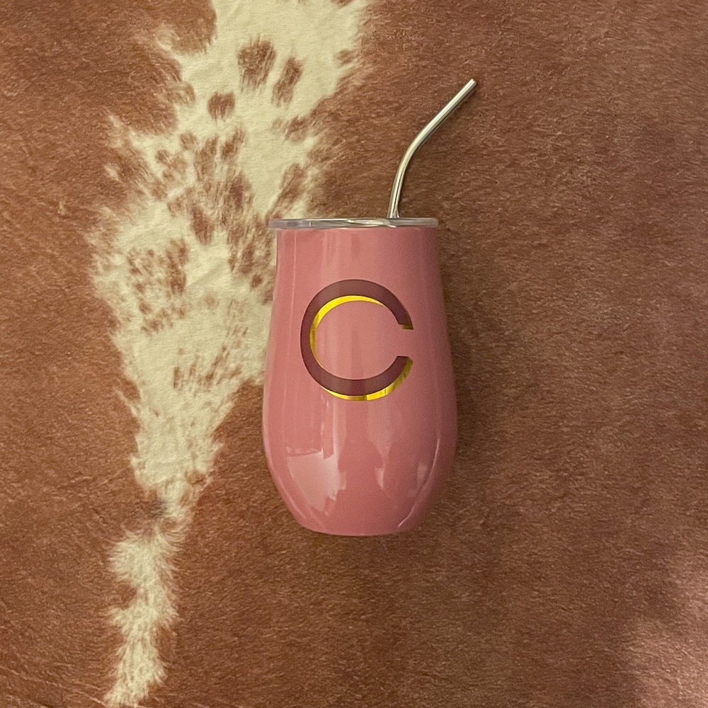 Pink Wine Tumbler